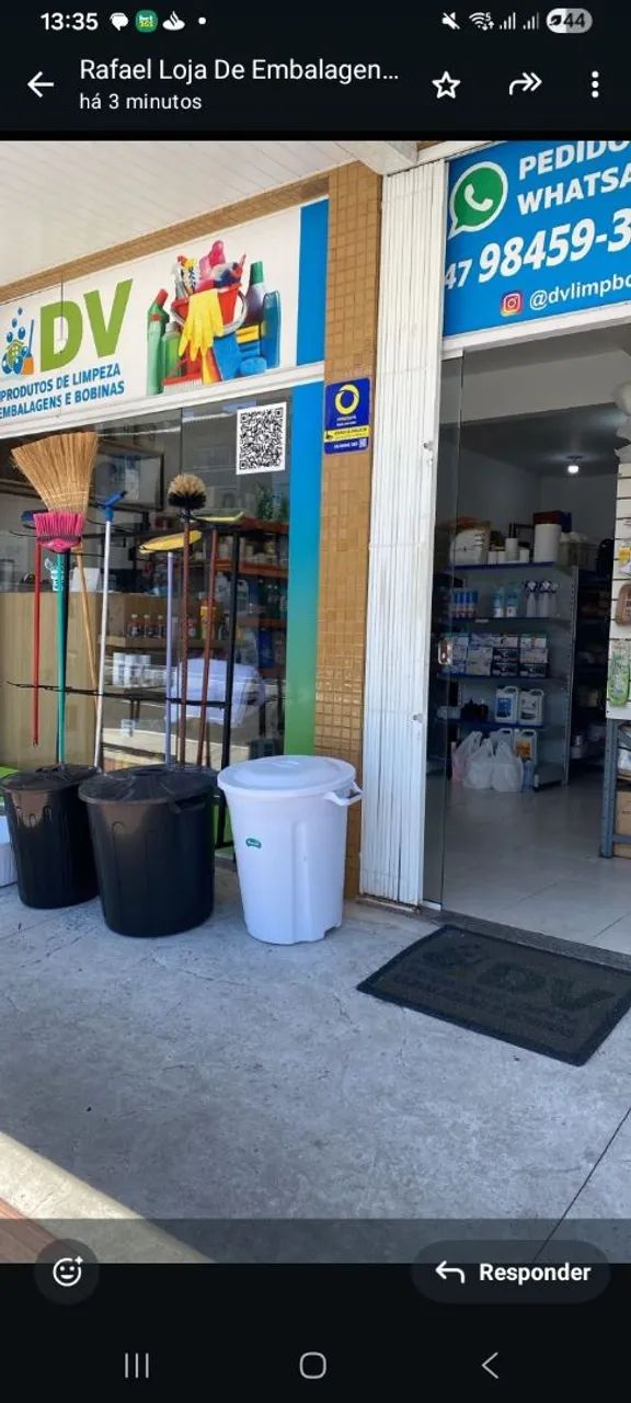 Loja produtos de limpeza e embalagem valor 190 mil