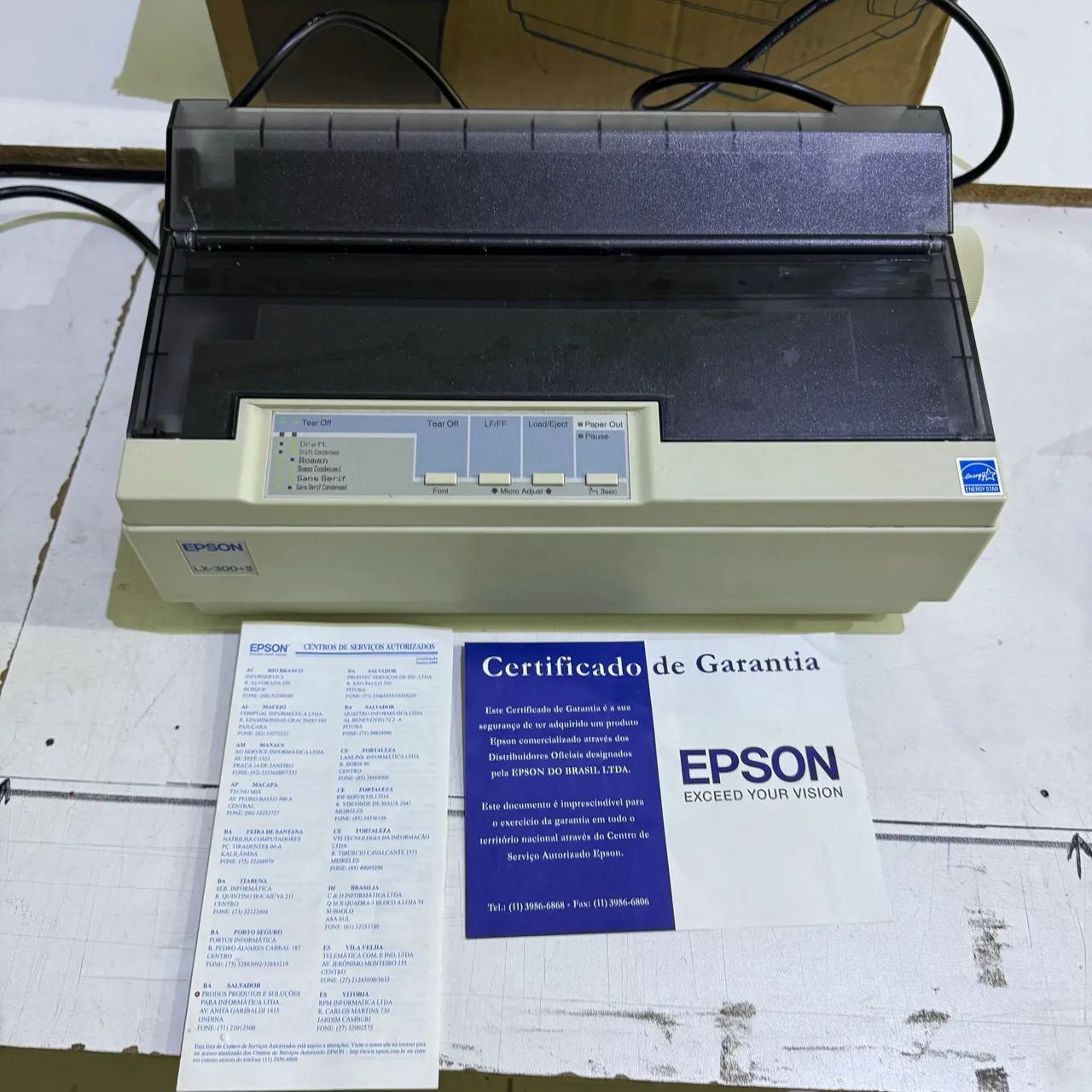 Impressora Matricial EPSON LX 300 +II. NOVINHA E COMPLETA!!! - Foto 5