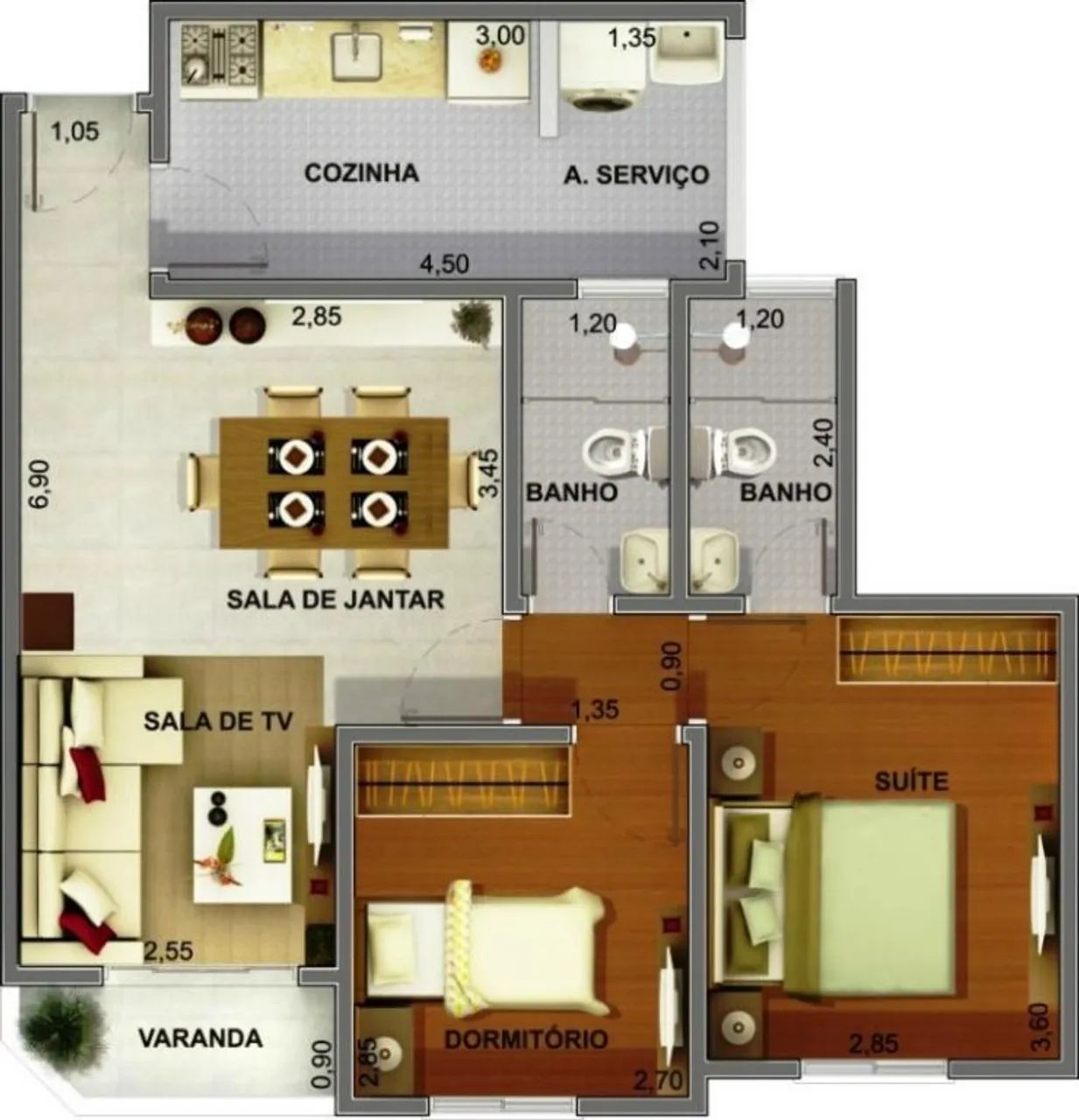 Apartamento à venda e para alugar em Sumaré, Centro, com 2 quartos, com 65 m², Residencial - Foto 5