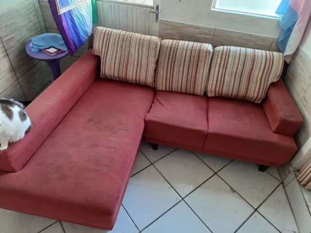 Sofa em L vermelho - Foto 3