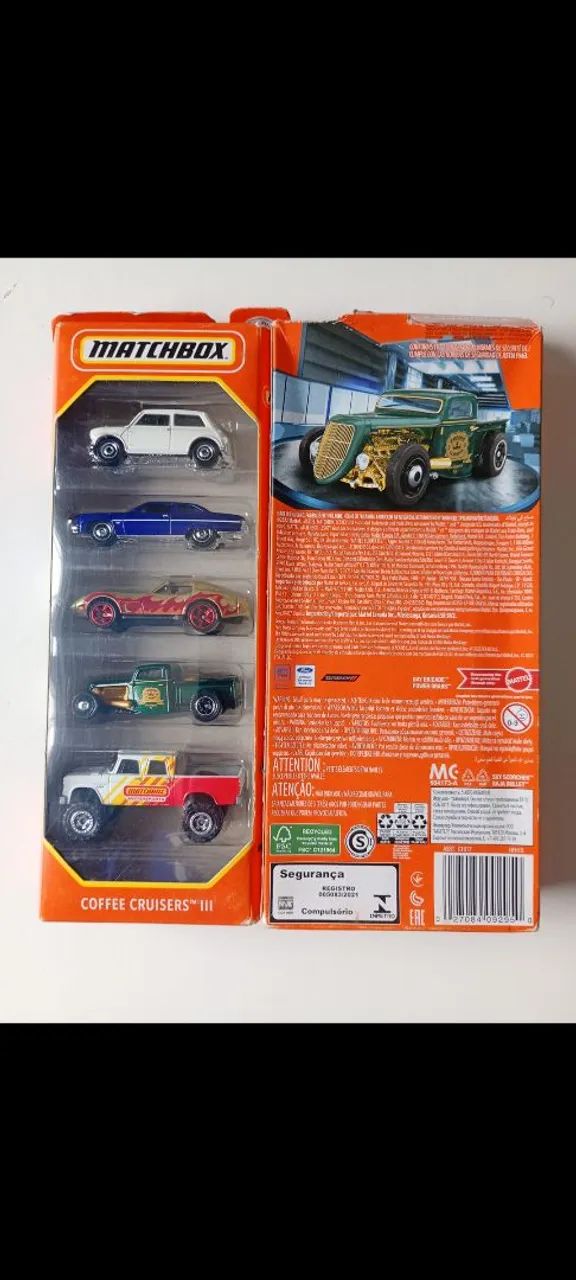 Matchbox Coffee Cruisers III - Pack com 5 Miniaturas (Novo/Lacrado