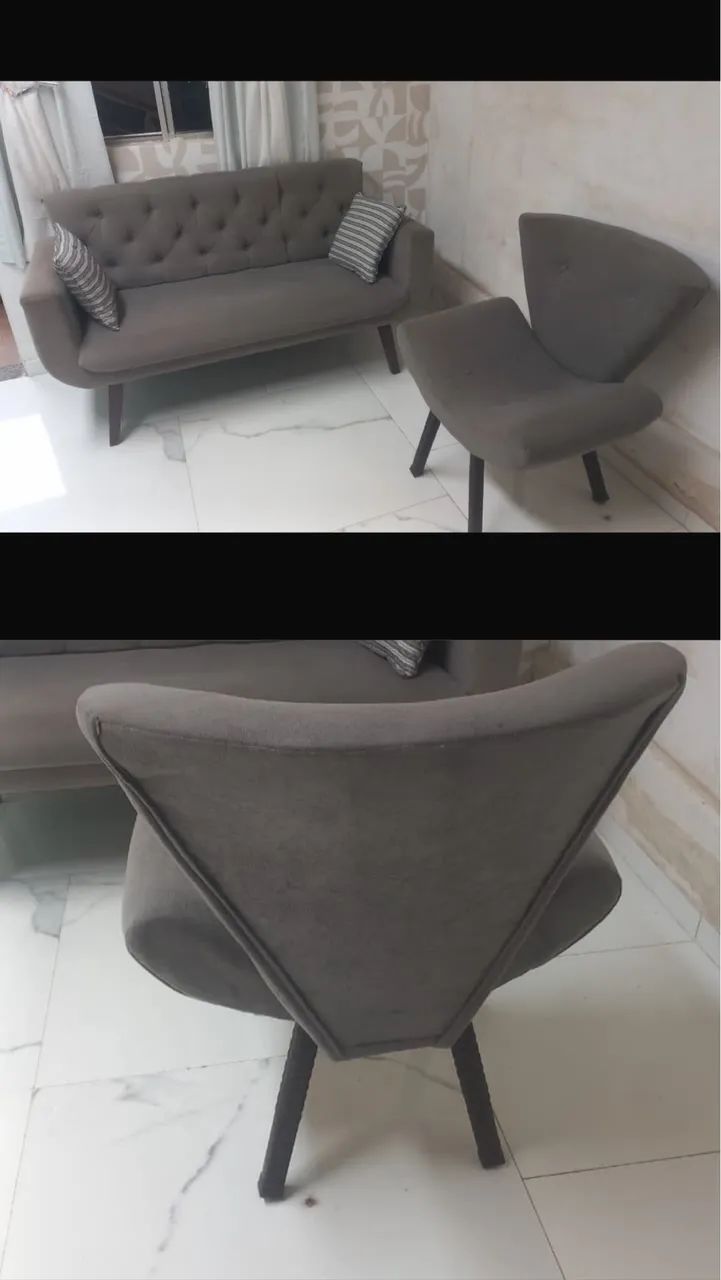 Sofá e poltrona