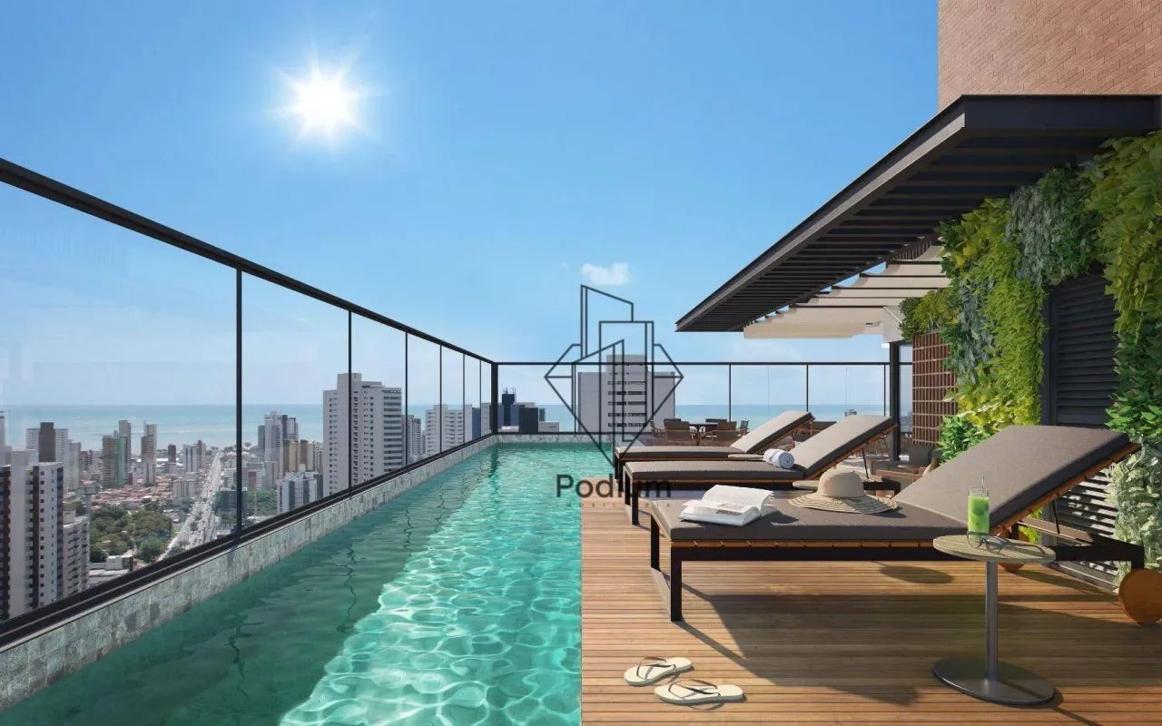 Flats Studio varanda / sacada no bairro de Miramar - FL0656