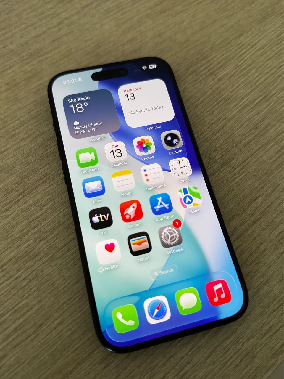 Iphone 15 Pro 256gb azul - com nota e caixa!