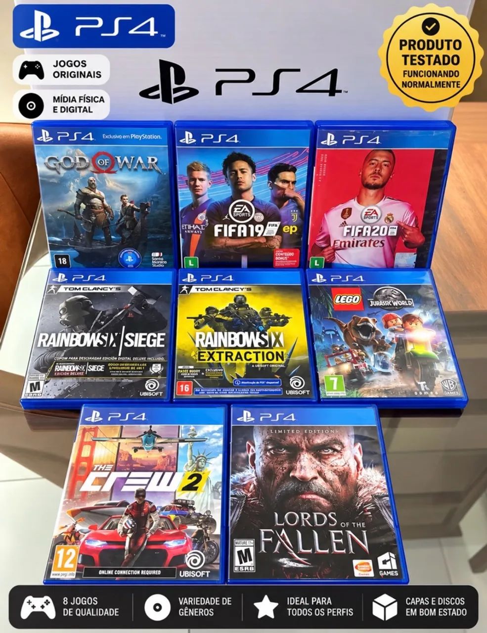 JOGOS PS4, OPORTUNIDADE!