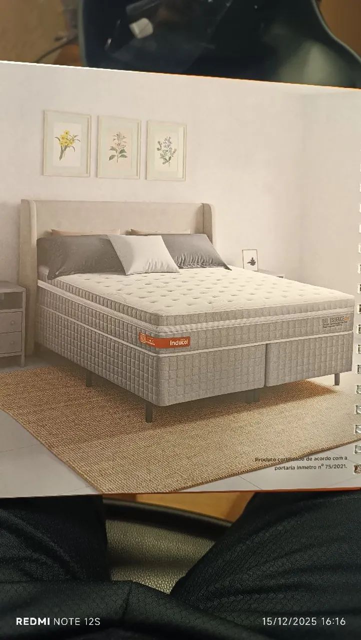Cama baú e colchão TOP Linha