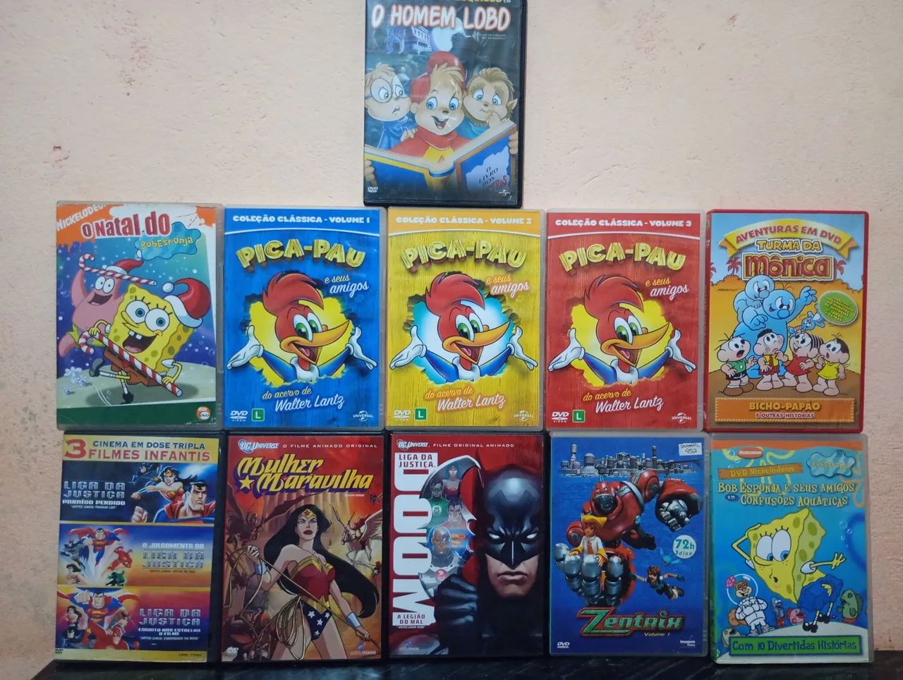 LOTE DVDS - DIVERSOS GÊNEROS DE DESENHOS 