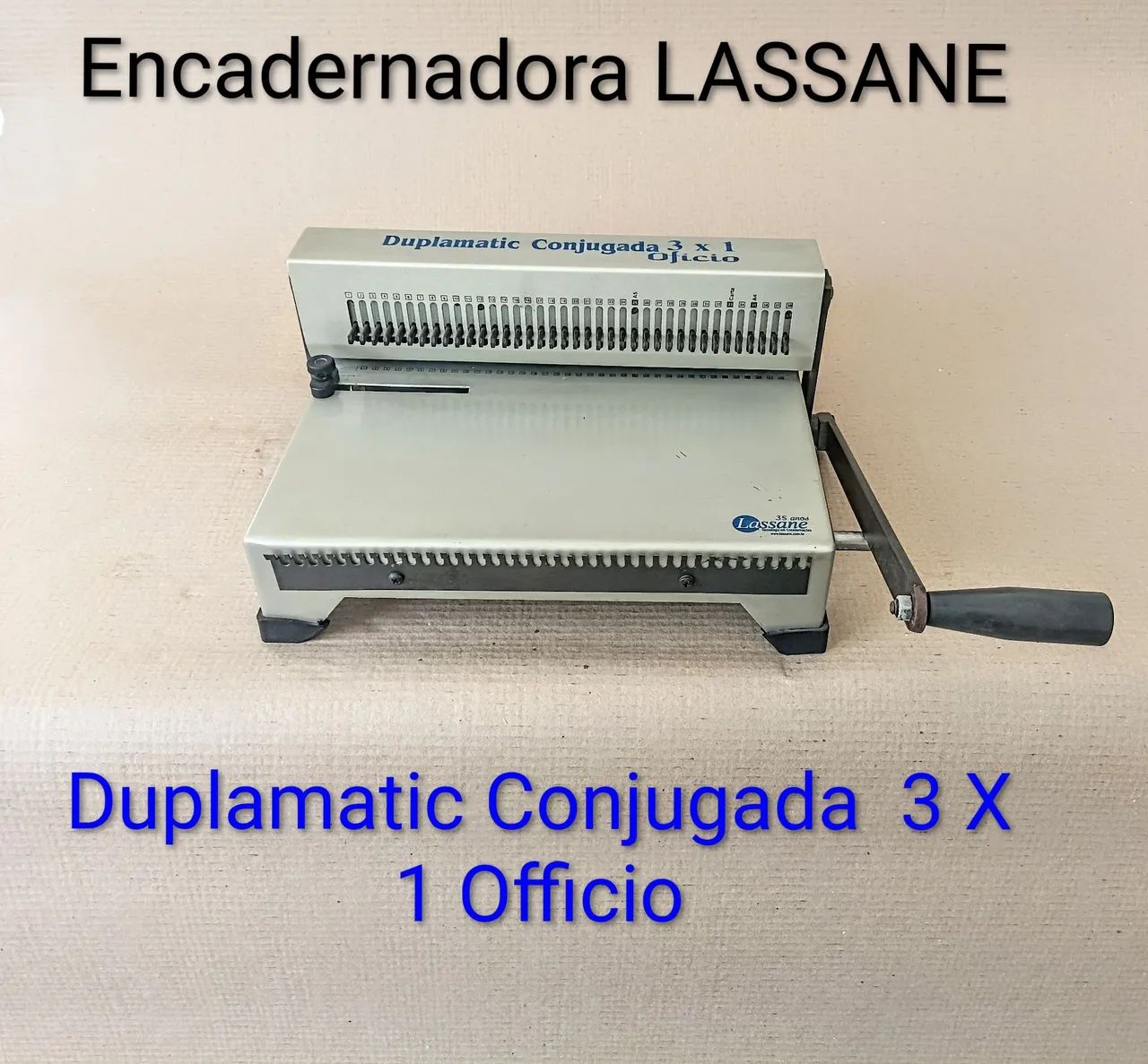 Encadernadora Manual Lassane Duplamatic 3×1 Wire-O Ofício | Pouco Uso | semi nova - Foto 3