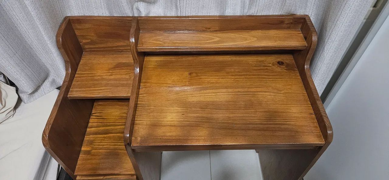 Escrivaninha em madeira maciça  - Foto 3