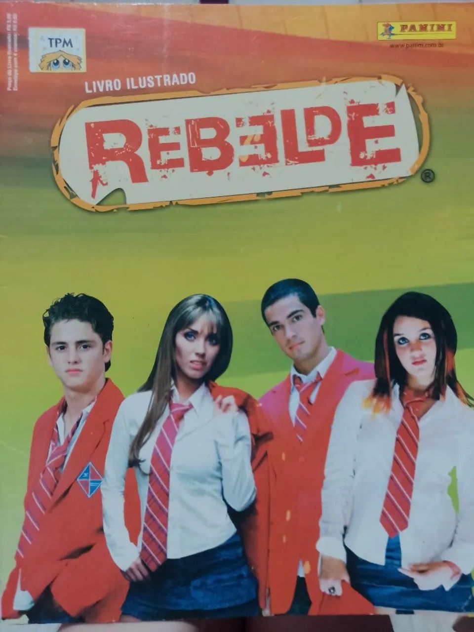 Álbum de figurinhas Rebelde 1ª temporada completo