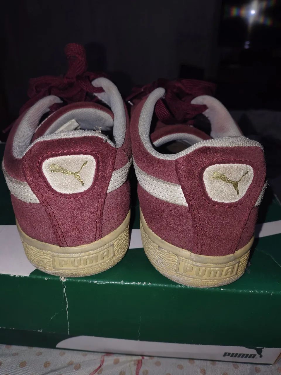 Puma Suede bordô 39 - Foto 3