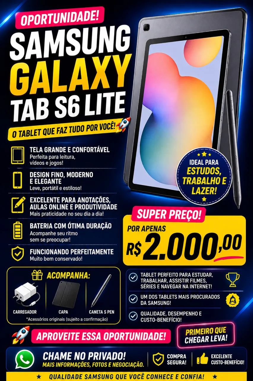 Tablet tab s6 lite 