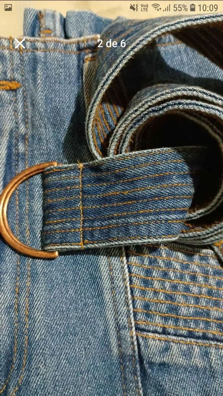 CALÇA JEANS MOM TAM 38  - Foto 3