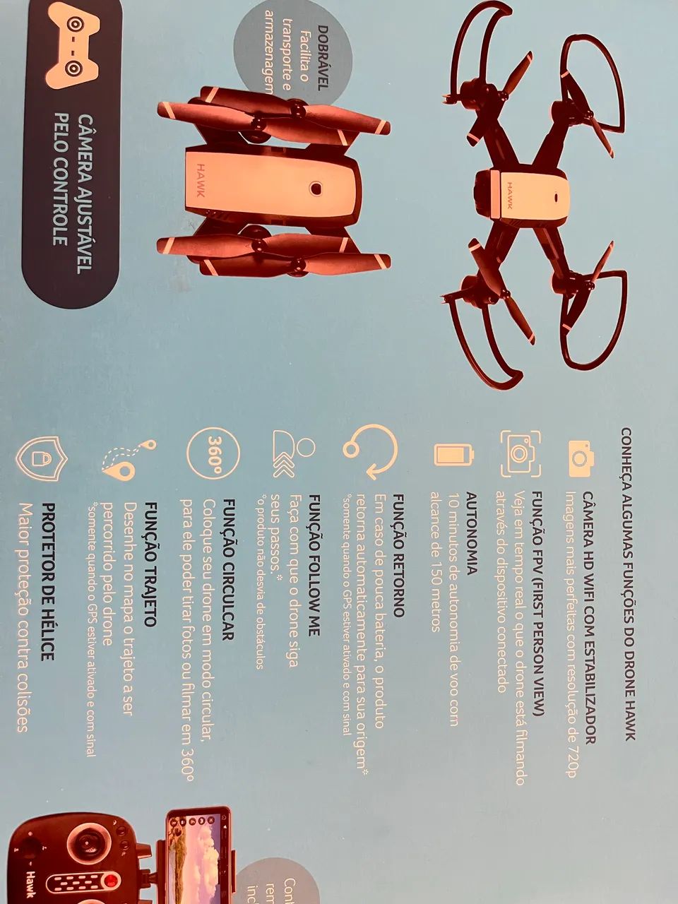 Drone Hawk Gps Multilaser - Foto 3