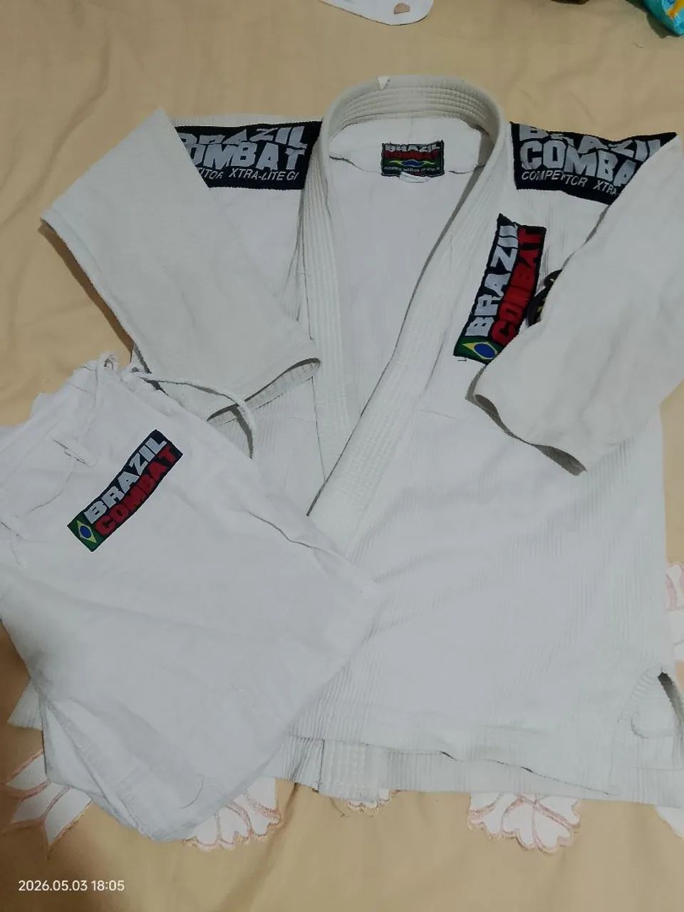 Kimono Branco Semi-novo - Foto 2
