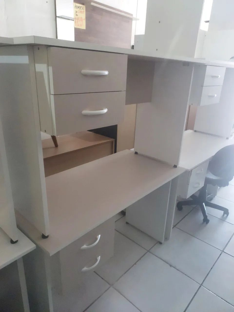 Mesa p/ escritório ou estudo 1 20×60 mdf - Foto 2
