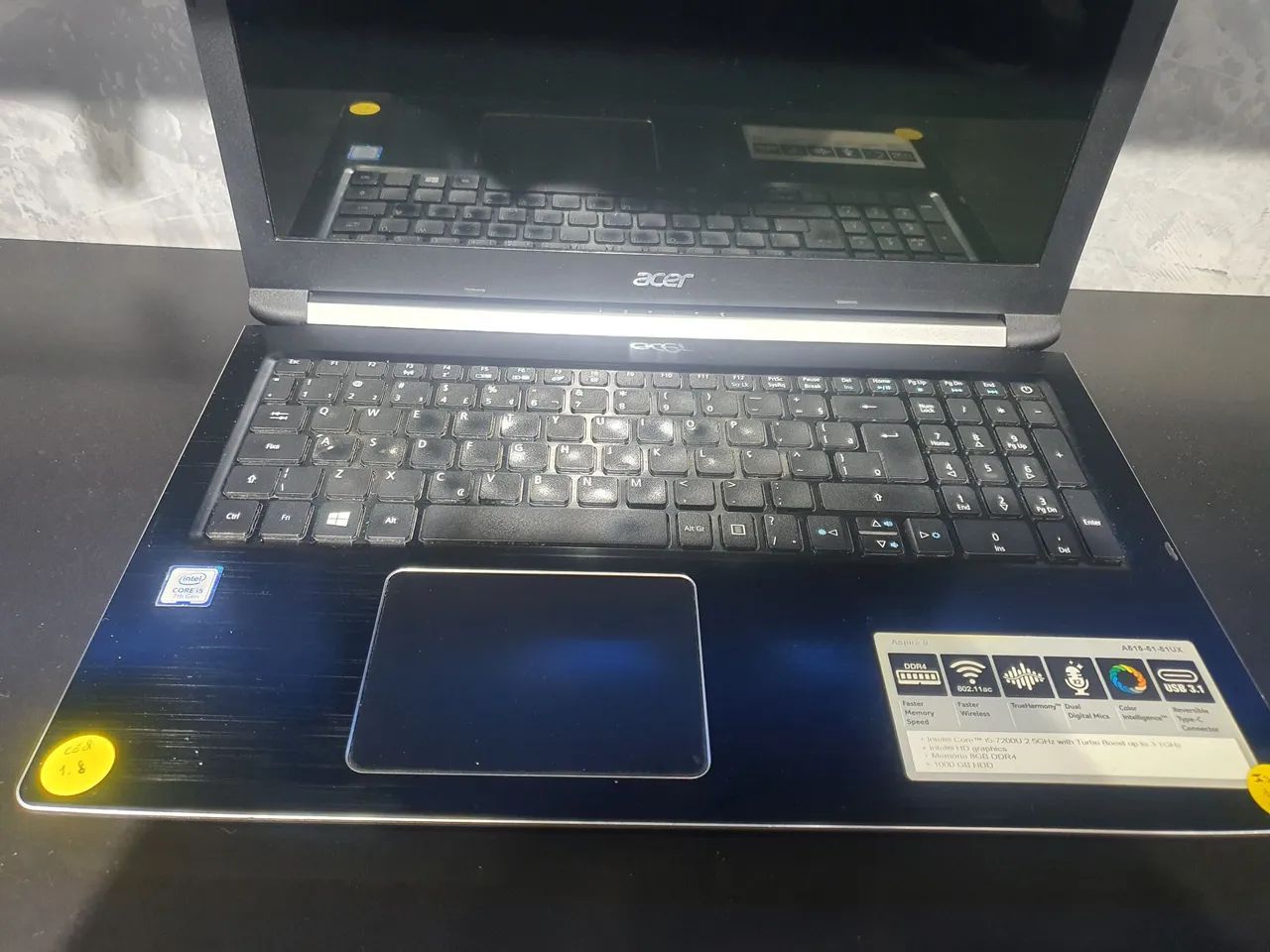 Notebook Acer Core i5 de 7° geração 256GB ssd 8GB ram  - Foto 5