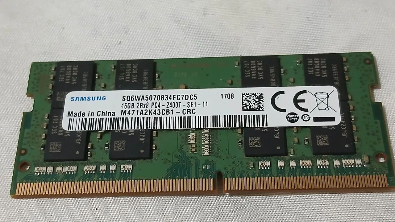 Memoria  ddr4 16g  2400 notebook 