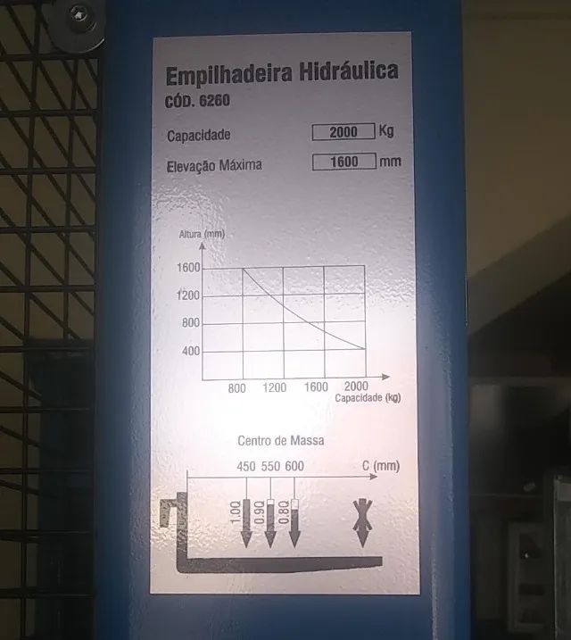 Empilhadeira manual 2 toneladas, NOVA  - Foto 4