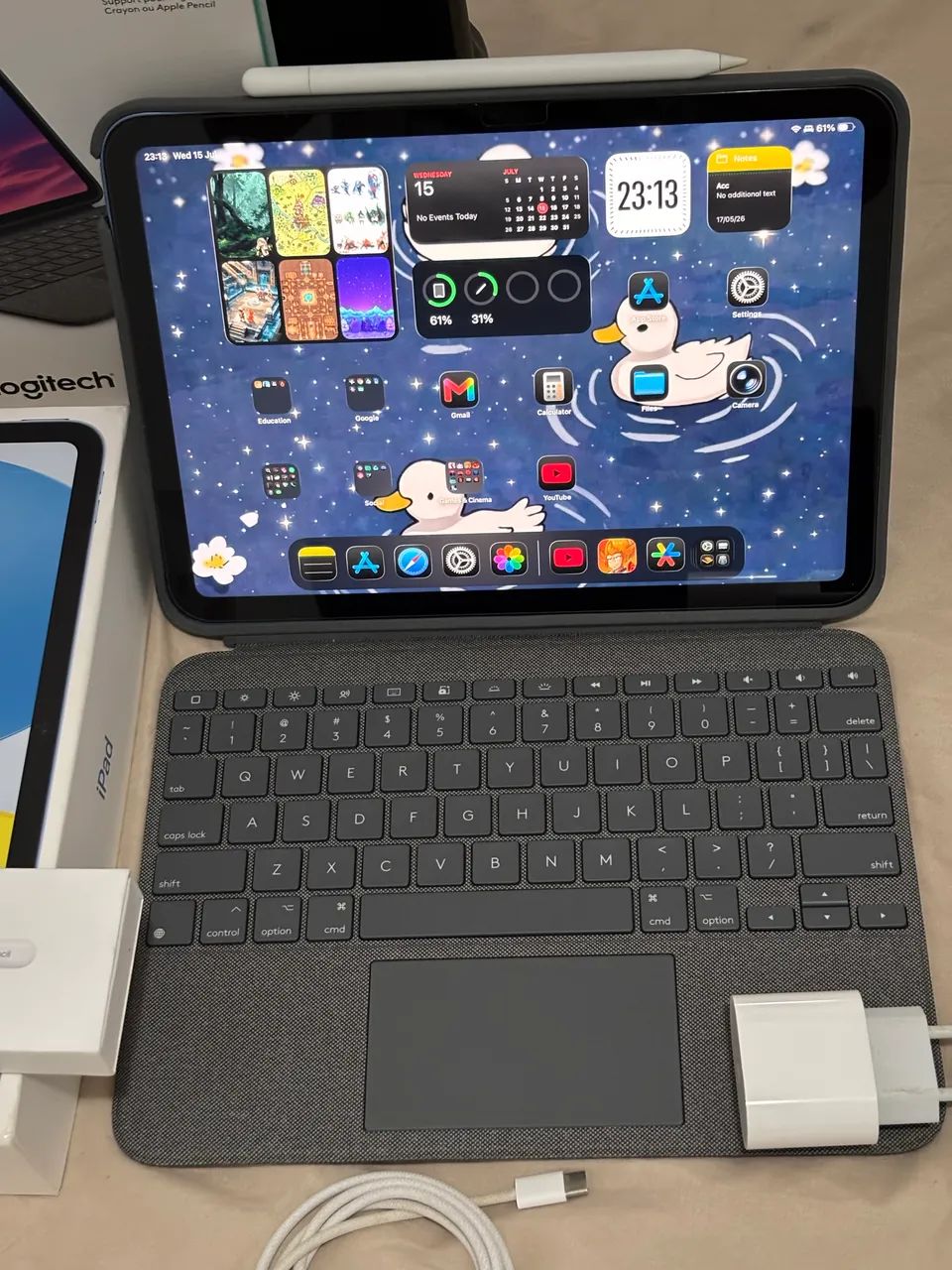 iPad 10th + Apple Pencil + Combo Touch