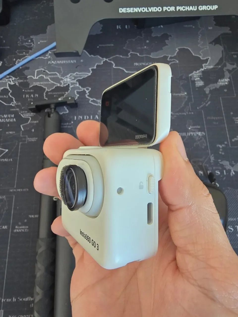 Câmera De Ação Insta360 Go 3 128b - Branca - Foto 4