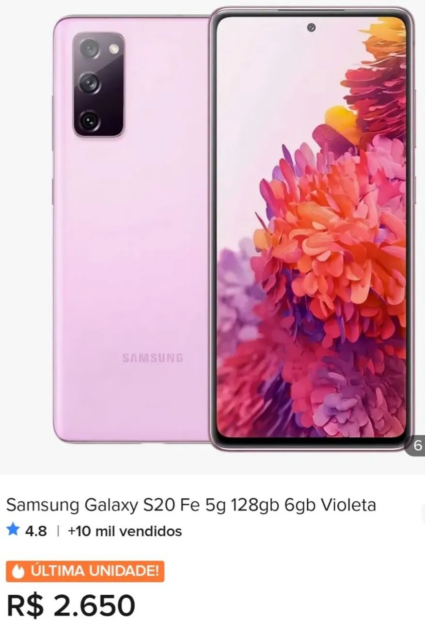 SANSUNG S20FE VIOLETA