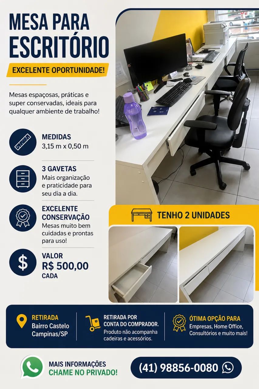 Mesa para escritório  - Foto 2