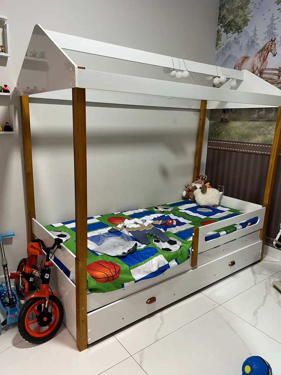 Bi-cama montessoriana