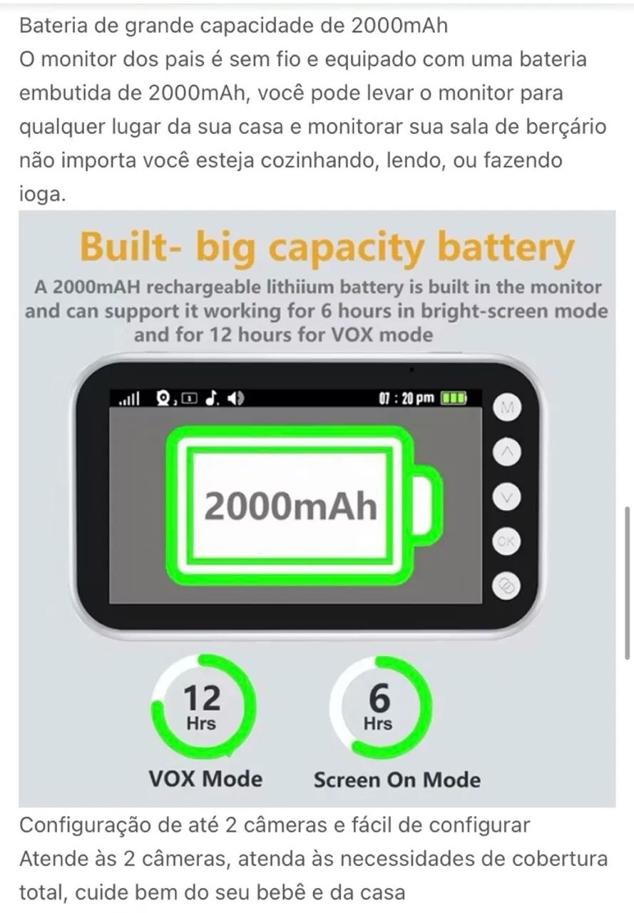Babá eletrônica  - Foto 2