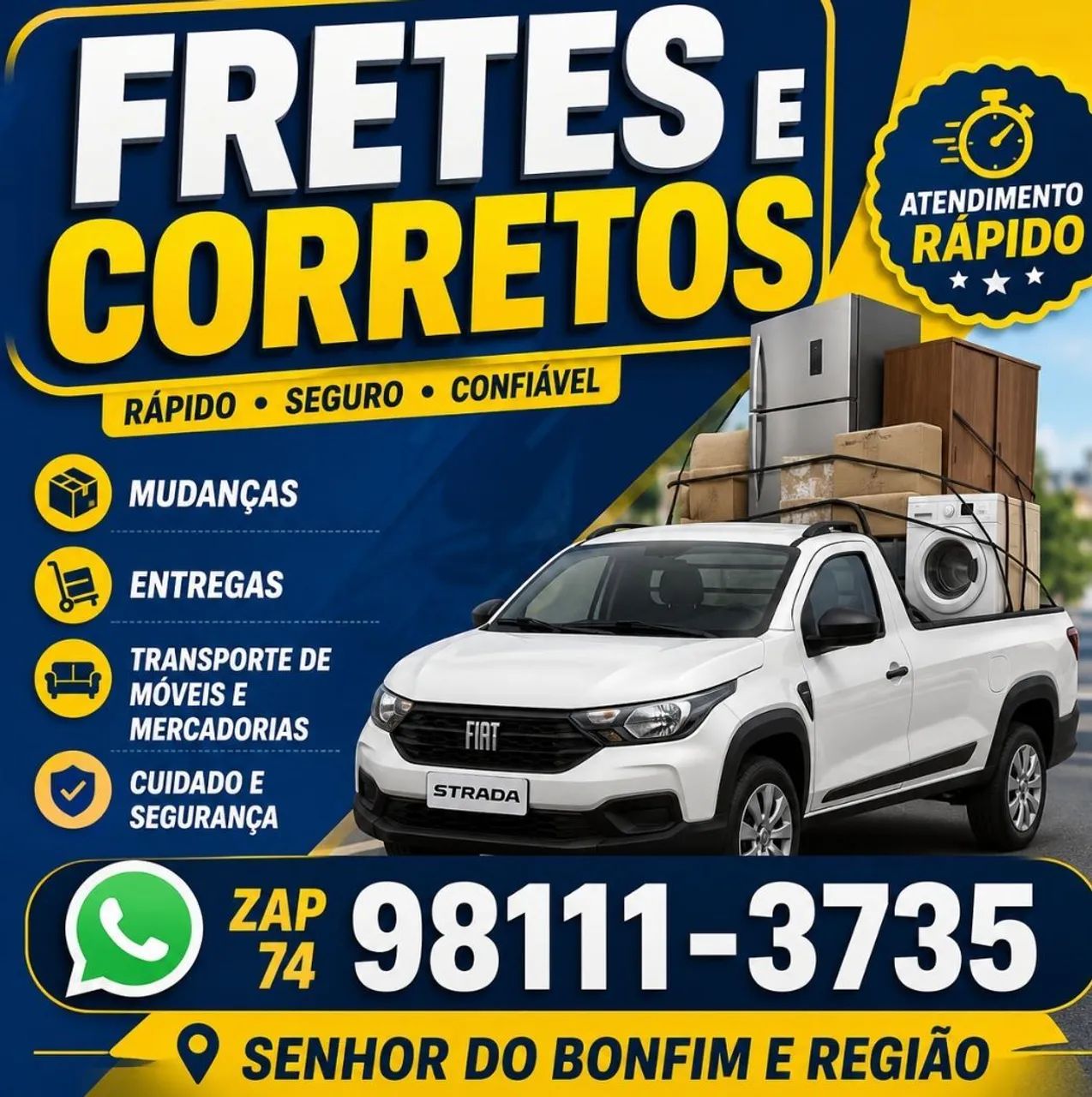 Frentes e carretos 