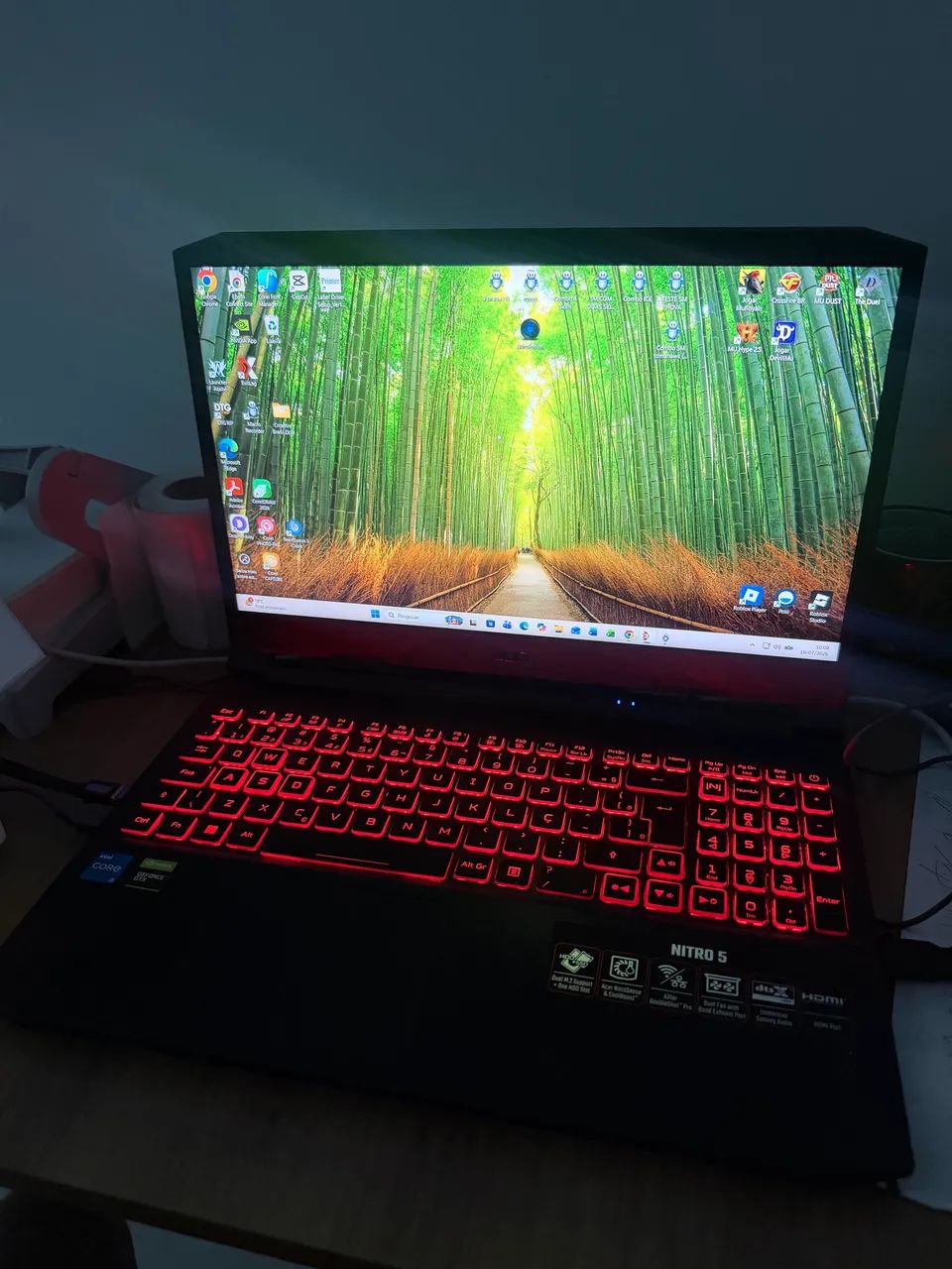 Notebook gamer nitro 5 troco em Pc  - Foto 3