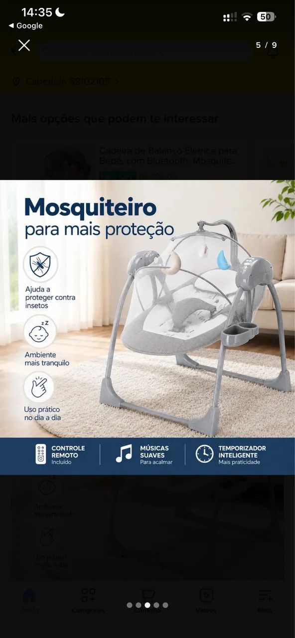 Cadeira de Balanço Elétrica  - Foto 5