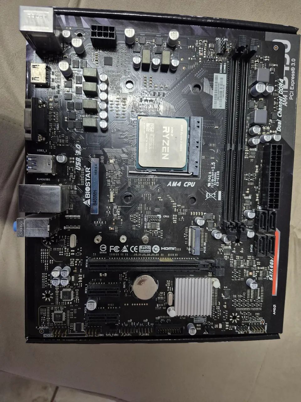 Kit B450M + Processador Ryzen 5 5600g - Foto 3