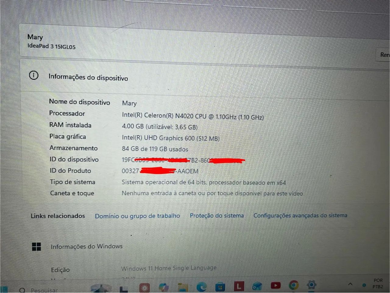 NOTEBOOK LENOVO  - Foto 3