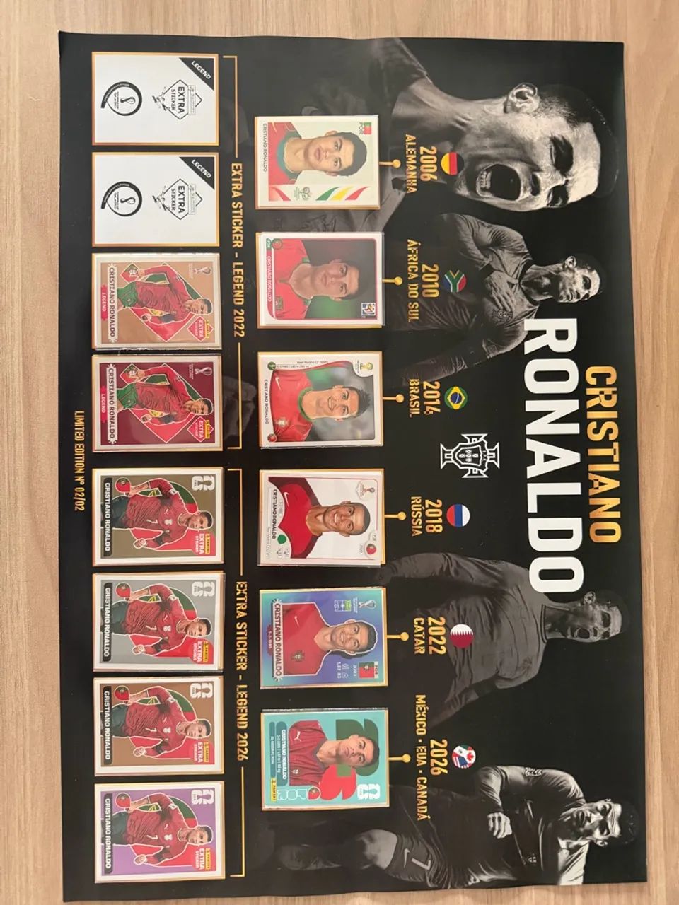 Quadro Cristiano Ronaldo cr7 2006 a 2026 - Foto 2