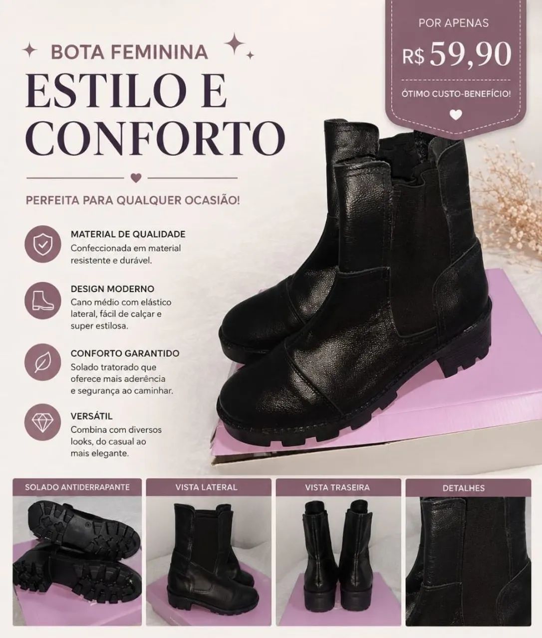 Sapato Scarpin feminino 