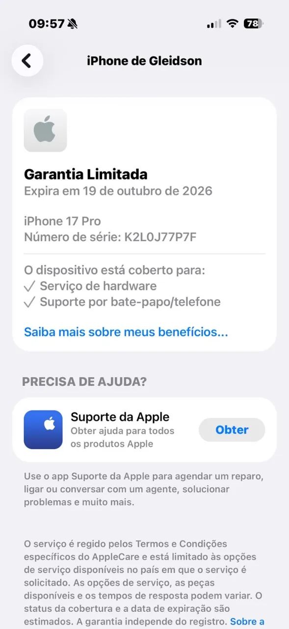 Iphone 17 pro 256 na garantia Apple laranja  - Foto 4