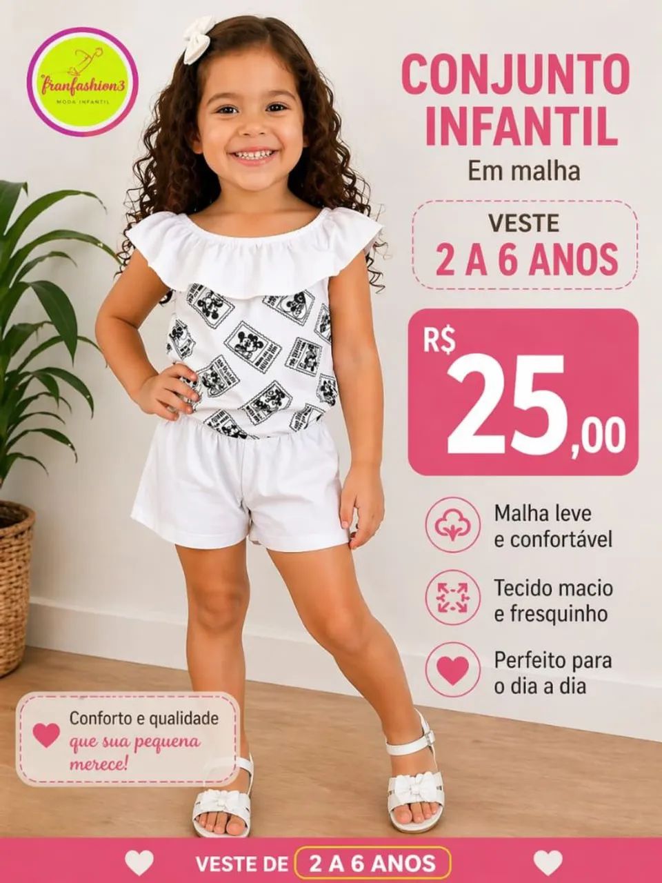  moda infantil para meninas estilo,conforto e qualidade  - Foto 3