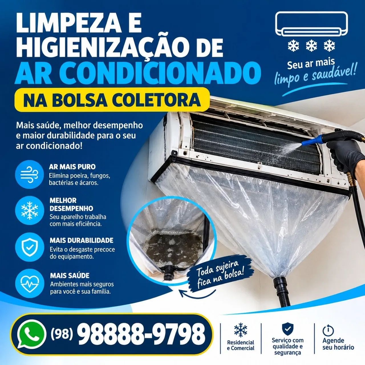 Limpeza de ar condicionado