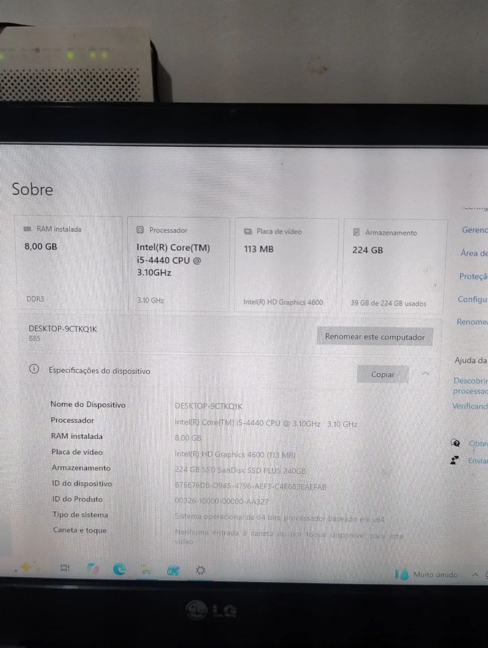 PC Completo i5 4ª Geração+ SSD + 8GB RAM - Foto 3