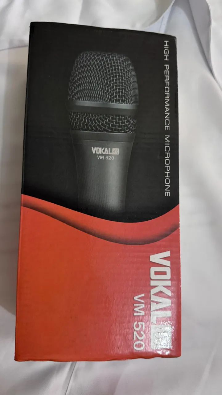 Microfone Profissional Vokal Vm520 Com Cabo E Bolsa Cor Preto - Foto 2