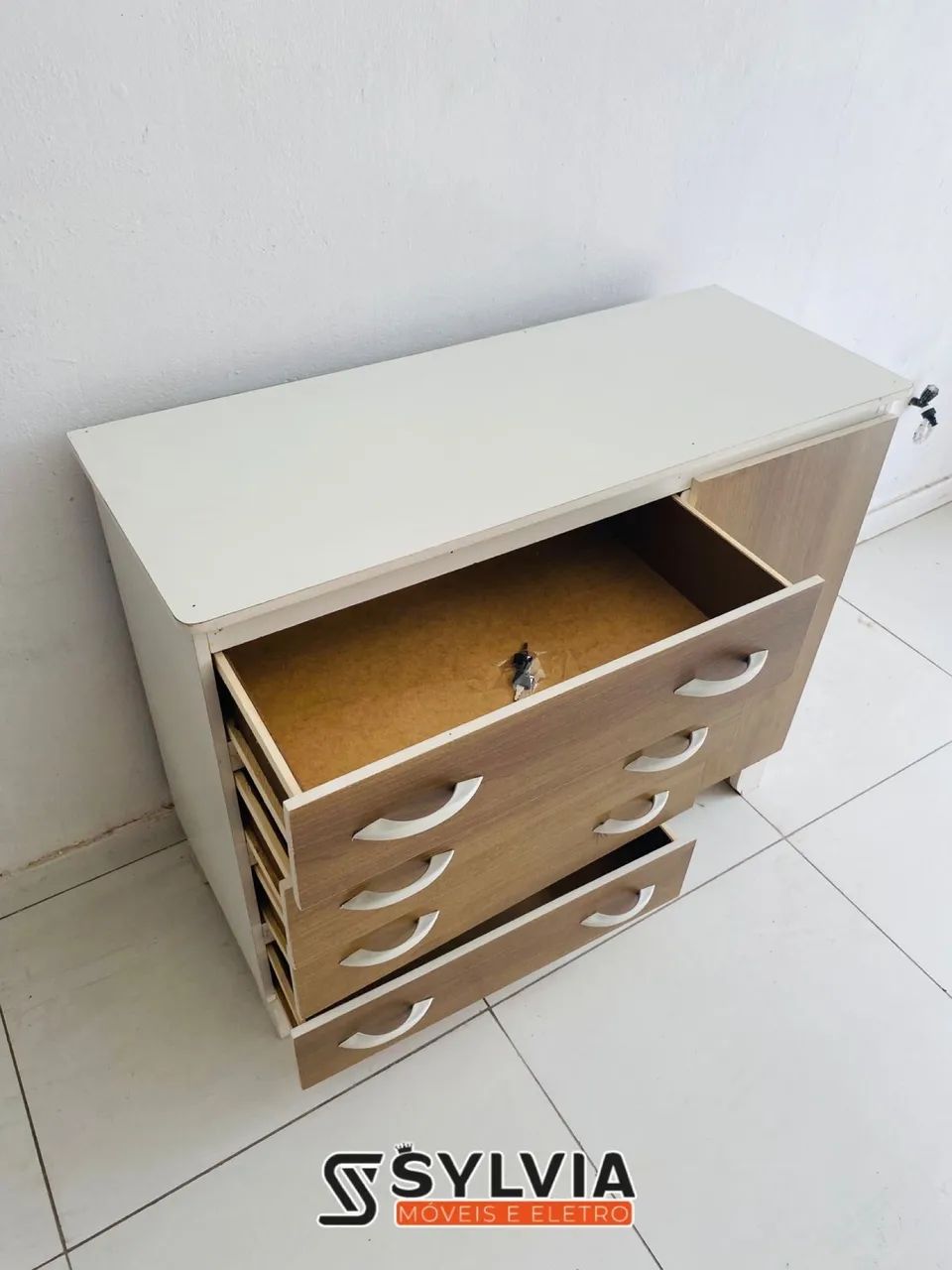CÔMODA 4 GAVETAS COM SAPATEIRA  - Foto 3