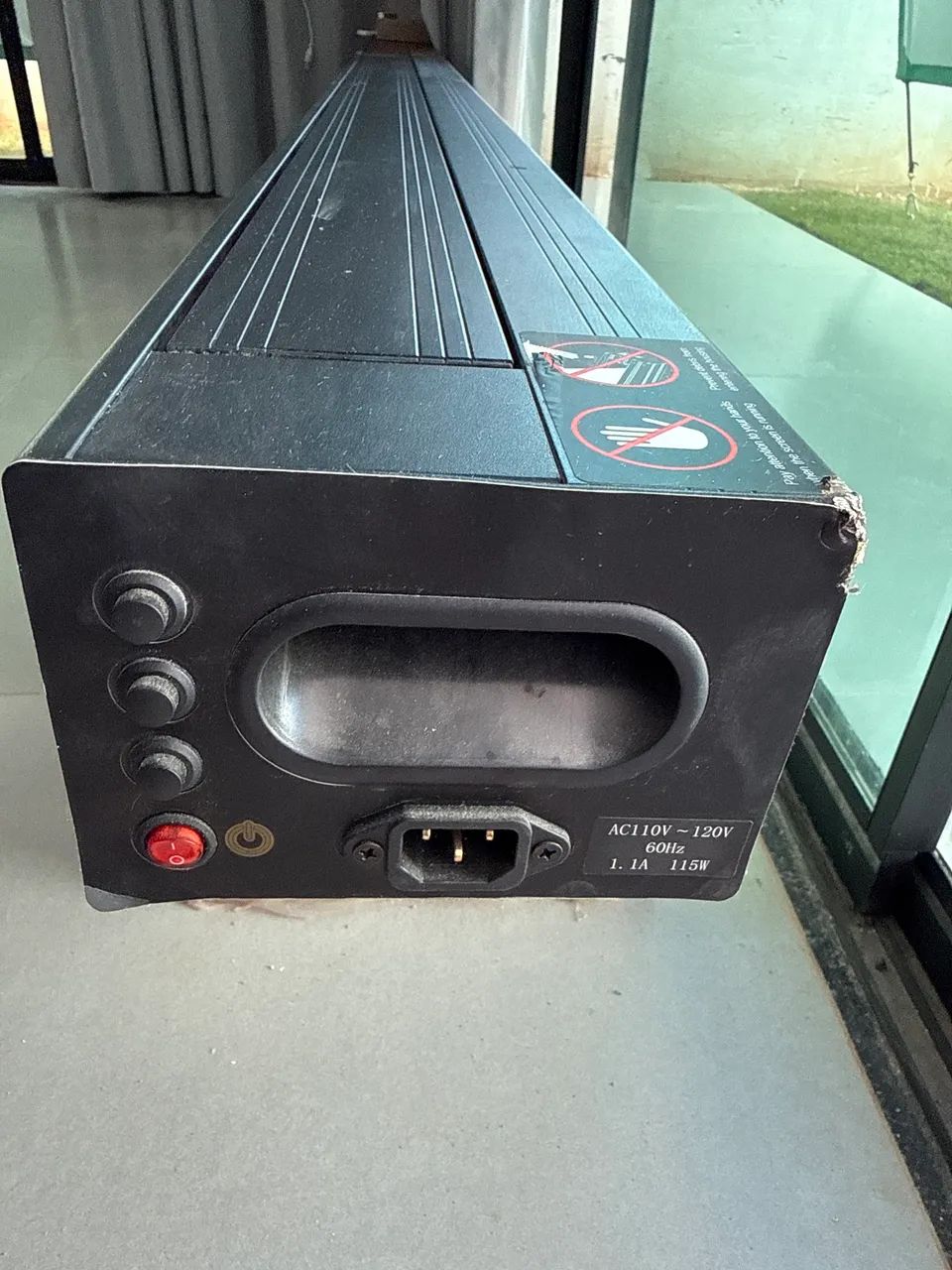 Tela elétrica de chão wupro, 120 polegadas tecido de cristal preto para projetor  - Foto 4