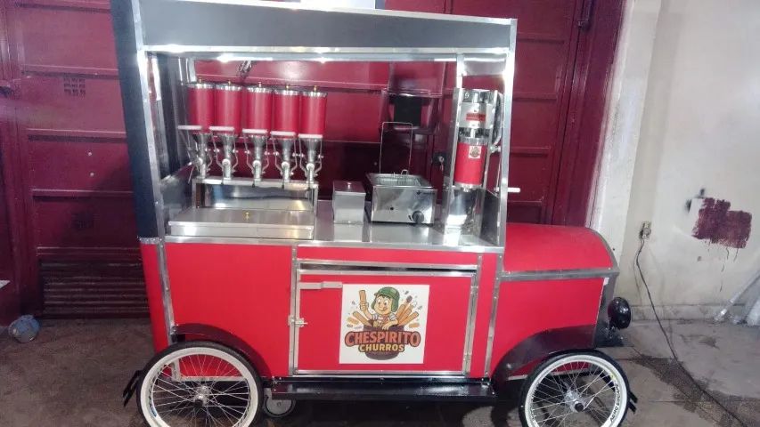 Carrinho de churros profissional gourmet e outros novo - Foto 2