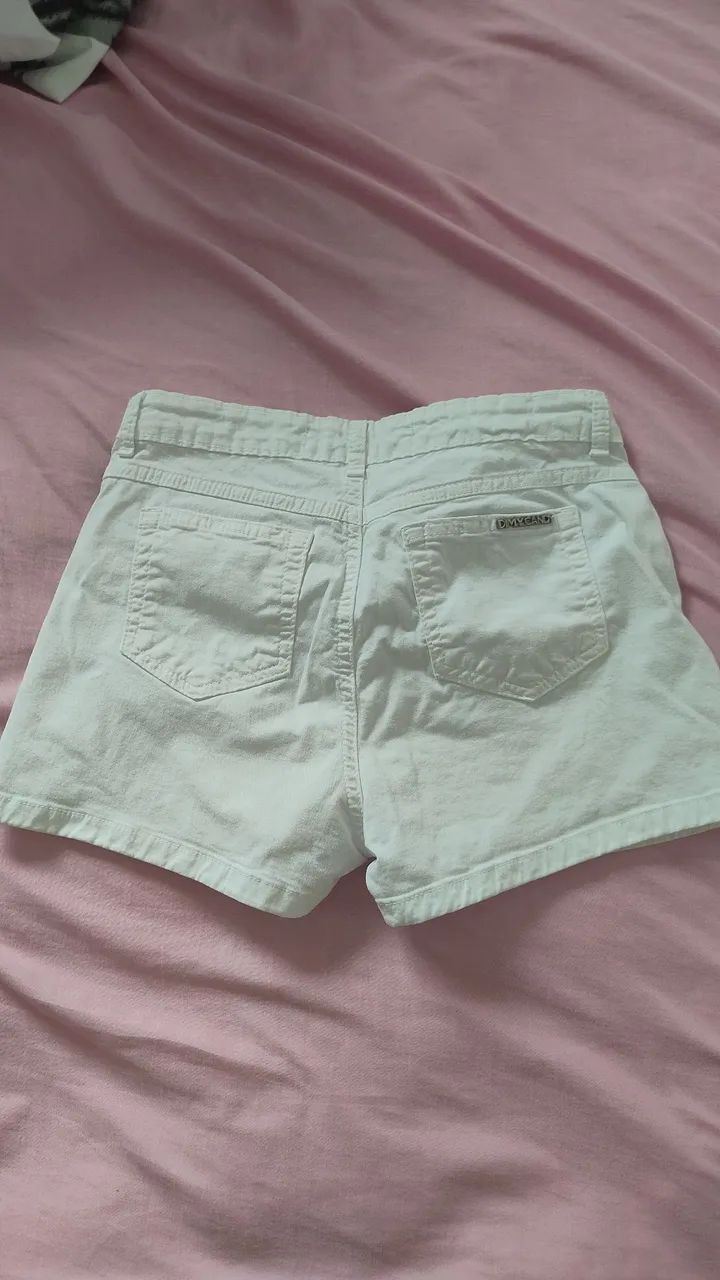Shot jeans branco - Foto 2