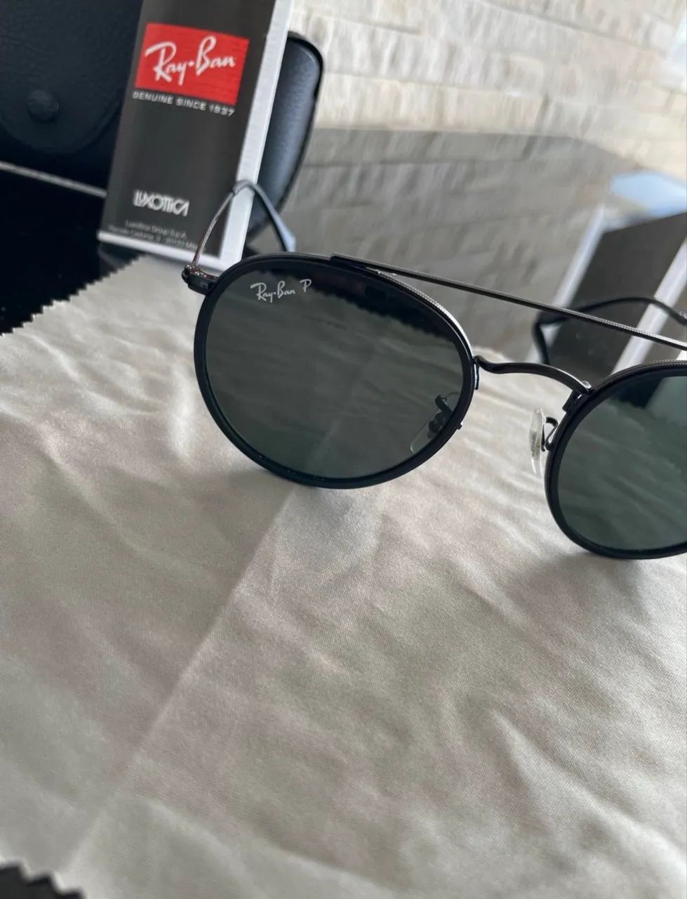 óculos de sol ray-ban round double bridge - Foto 3