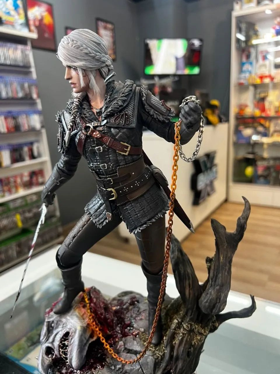 Estátua Ciri The Witcher 3 - Action Figure Colecionável - Foto 4