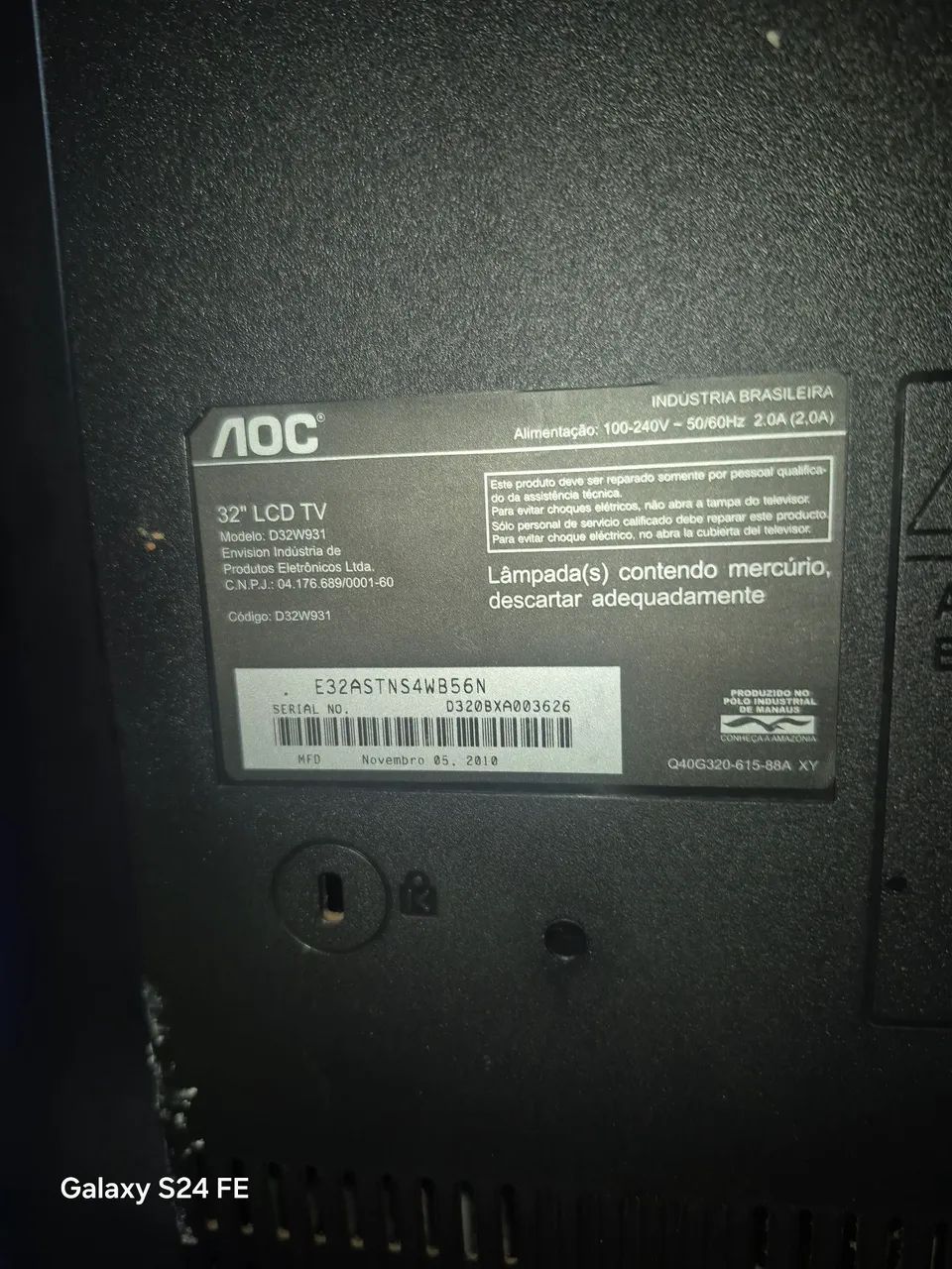 TV AOC 32" $300,00 - Foto 4