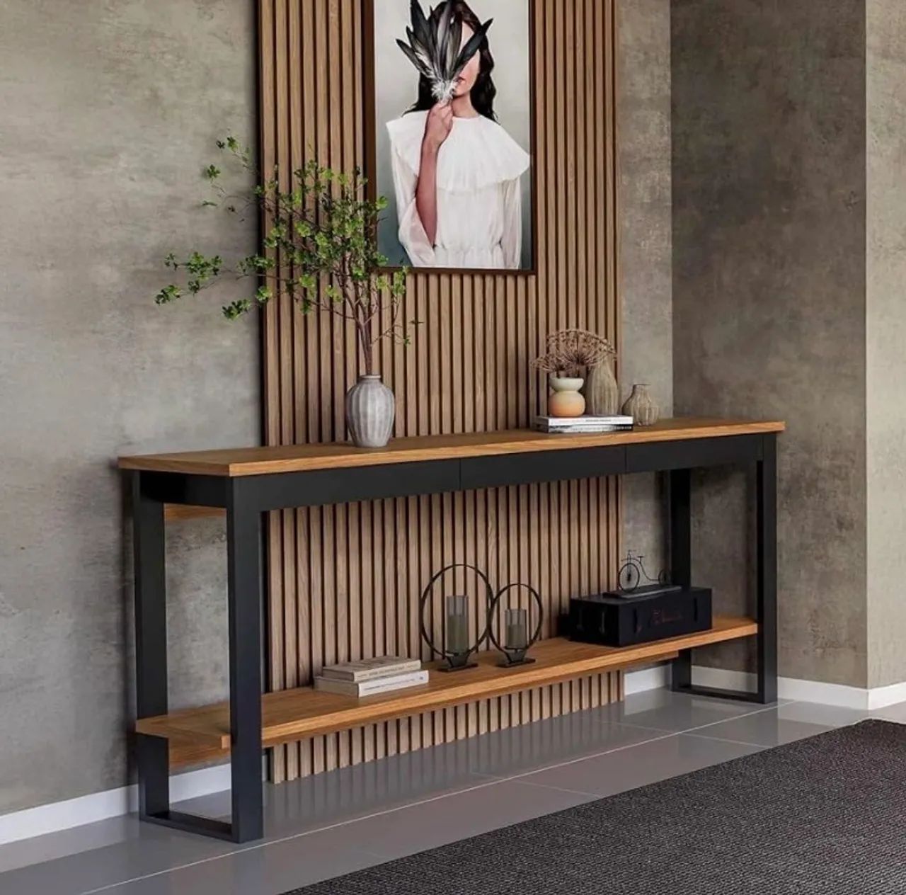Aparador/Console com Prateleira 