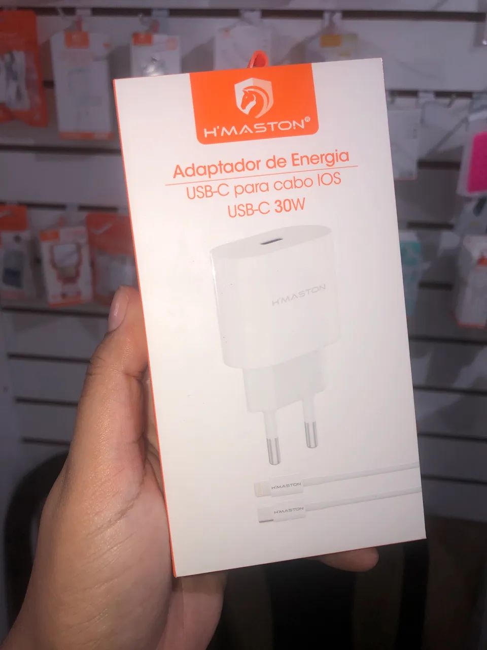 Carregador para iPhone Lightning fonte e cabo  - Foto 2